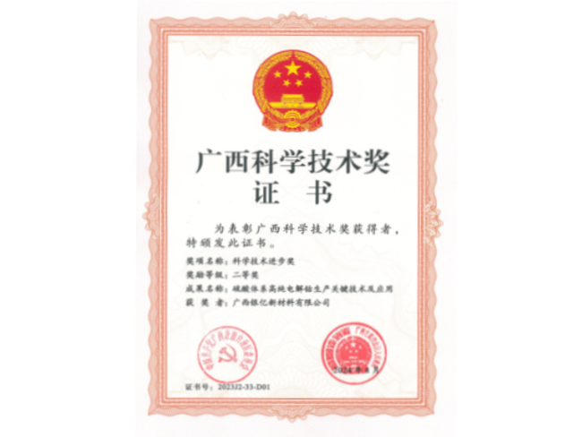 廣西區(qū)科學(xué)技術(shù)進(jìn)步獎(jiǎng)